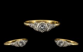 18ct Gold Attractive Single Stone Diamon