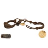 Slave Shackles. Early 19th century slave