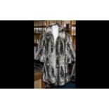 Ladies Faux Fur Fashion Jacket in brown/