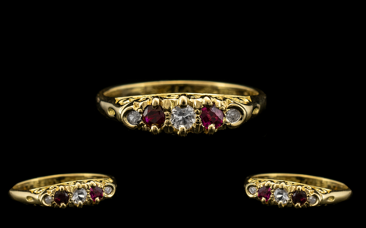 Antique Period - Attractive 18ct Gold Fi