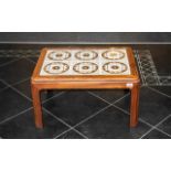 1960s Tiled Coffee Table. Teak retro tiled coffee table, 15.