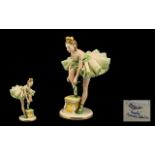 Irish Dresden - Porcelain Hand Painted Lace Figurine ' Emerald Collection ' Giselle,