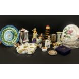 Collection of Pottery & China to include Leonardo Collection china clock;