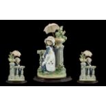 Lladro Porcelain Figure with Display Stand of Excellent Quality ' Glorious Spring ' Model No 5284.