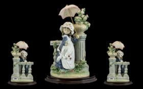 Lladro Porcelain Figure with Display Stand of Excellent Quality ' Glorious Spring ' Model No 5284.