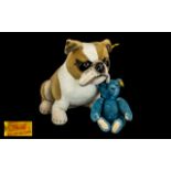 Steiff English Bulldog & Steiff Small Teddy Bear both in excellent condition.