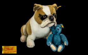 Steiff English Bulldog & Steiff Small Teddy Bear both in excellent condition.