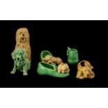 Collection of Vintage Art Deco Sylvac Figures including a Sheepdog, Spaniel,