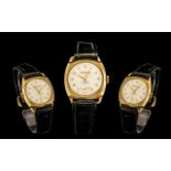 Freeson - Swiss Made 1940's 9ct Gold Mechanical Wind Wrist Watch,