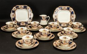 English Bone China 'Bon' Part Tea Service comprising 9 cups, 10 saucers,