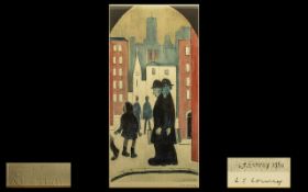 Laurence Stephen Lowry 1887-1976 Artist Hand Signed In Pencil - ltd And Numbered Edition Lithograph