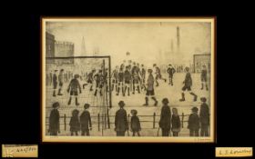 Laurence Stephen Lowry 1887-1976 Artist Hand Signed In Pencil - ltd And Numbered Edition Lithograph