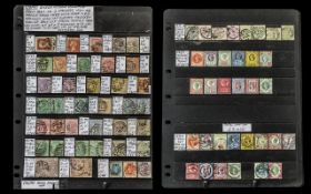 Stamps Queen Victoria Collection - from 1841 on 2 hagners mint and mainly good used with some cds.