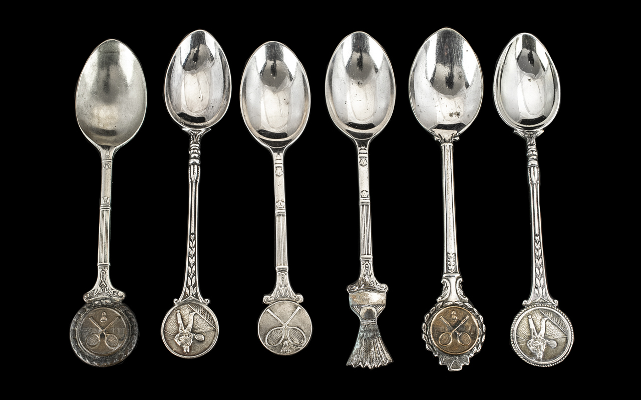 Badminton Interest - Six Vintage Spoons,