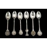 Badminton Interest - Six Vintage Spoons,