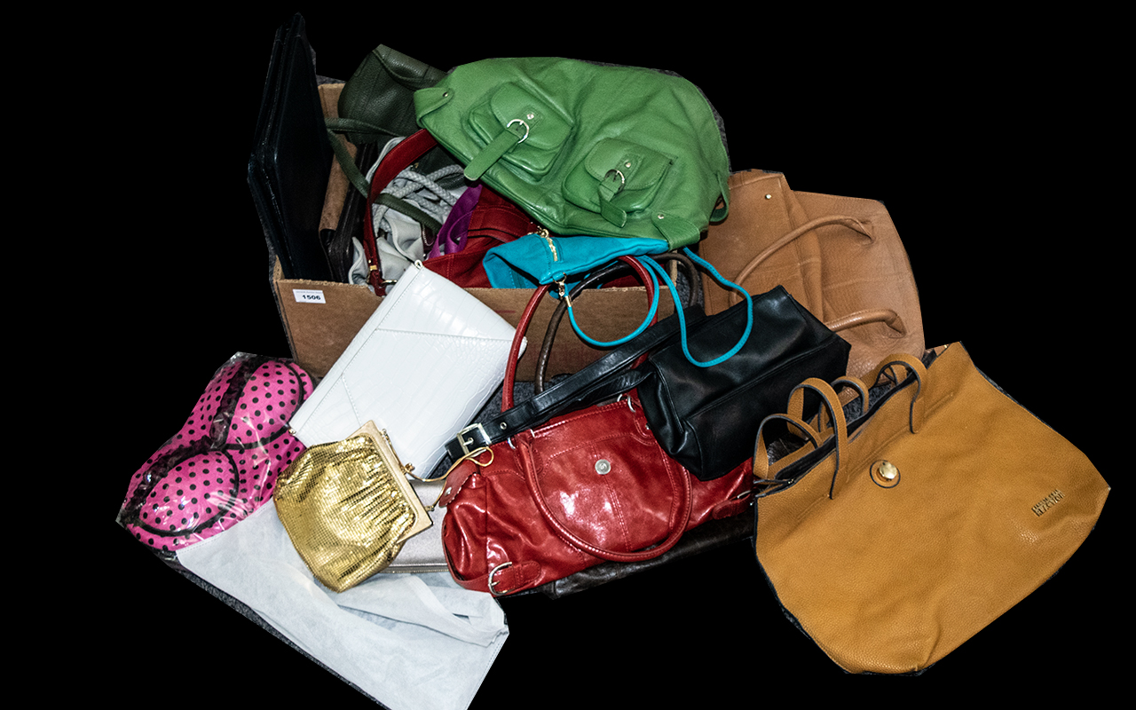 Collection of Designer & Fashion Handbags including Osprey of London tan leather bag;