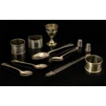 A Good Collection of Assorted Sterling Silver Items ( 11 ) Items In Total - All Fully Hallmarked