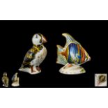 Royal Crown Derby Pair of Paperweights. 1/ Pacific Angel Fish, Exclusive Edition of 2,500.