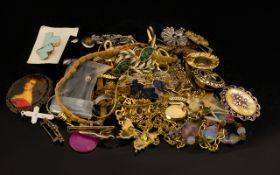 A Musical Jewellery Box containing a collection of Assorted Costume Jewellery.