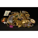 A Musical Jewellery Box containing a collection of Assorted Costume Jewellery.