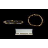 Contemporary Designed Pair of 9ct Gold Bracelets ( 2 ) Various Designs.