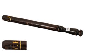 19th Century Truncheon. Victorian truncheon with the inscription ( V.