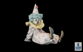 Lladro Porcelain Young Clown Figure, Model No 5812. Mint Condition. Height 5.25 Inches - 13.20 cm.