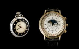 Smiths Empire Keyless Open-Faced 1930's Pocket Watch with Screw Back, Black Chapter Ring,