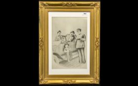 Laurel & Hardy Limited Edition Print of Laurel and Hardy depicting a) a car stopped by the Police,