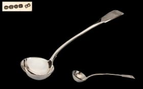 George IV Large and Impressive Sterling Silver Soup Ladle of Pleasing Proportions and Wonderful