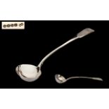 George IV Large and Impressive Sterling Silver Soup Ladle of Pleasing Proportions and Wonderful