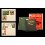 Three Stamp Albums - two slightly above schoolboy collections.