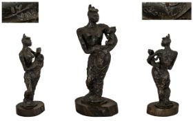 Leon Underwood (British 1890-1975) Bronze of the African Madonna,