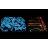 Two Velvet Scarves comprising an Anne Toomey long velvet scarf in double sided material and pattern