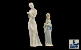 Lladro Porcelain Figurine ' Girl with Ga