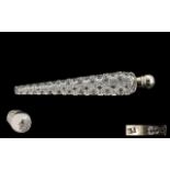 Victorian Period Silver Topped Hobtail C