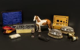 A Mixed Lot of Oddments and Collectables to include a 15 piece draughtsman set,