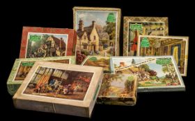Collection of Victorian Jigsaw Puzzles, all in original boxes.