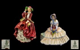 Royal Doulton Hand Painted Porcelain Figurines (2) - 1) 'Top o' the Hill'. HN 1834, designer L.