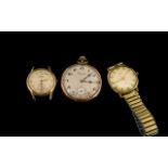 A Small Mixed Lot to include an Uno manual wind gents wrist watch,