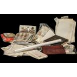 Crate of Stamps and Stamp Related Items - includes a collectors items that he did not have time to