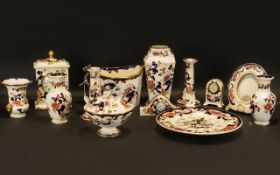 Masons Ironstone Handpainted Collection of Mandalay Pattern Ceramic Items - 13 pieces in total. 1.