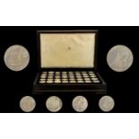 Birmingham Mint - A Complete Set of Uncirculated/ Proof Struck sterling Silver Medallions
