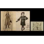 Three Ink Drawings of Theatrical Stage Interest. The Little Black Prince Dress by Fang, November