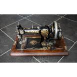 Vintage Jones Manual Sewing Machine with Hans Wheel no 1285856.