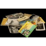 A Collection of Old Postcards and Wartime Photo Images. Together with Five Cigarette Card Albums.