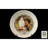 German Antique Porcelain Decorated Advert Dish - Thomas - Porzeilan E.B. Lattorff Hamburg.