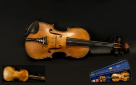 Antique Violin in Case label to interior reads Antionius Stradivarius 1719.