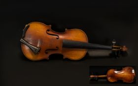 Vuillaume Paris Violin (stamped with Makers Name). Measuring 27 inches in length.