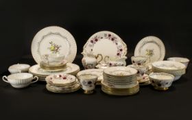 Collection of Paragon English Bone China comprising: 'Royal Tuscany' pattern with pale pink flowers